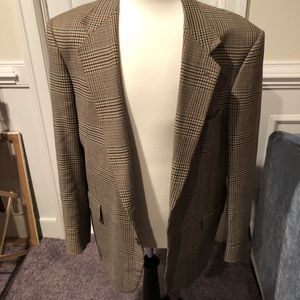Handsome plaid tweed sports coat